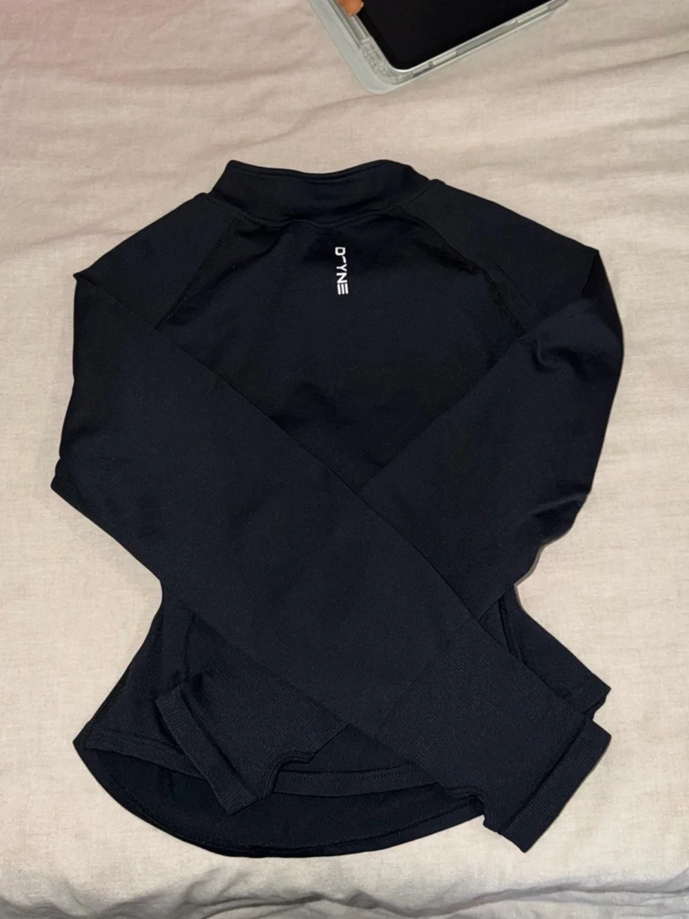 dfyne impact half zippy - midnight black - Picture 2 of 4